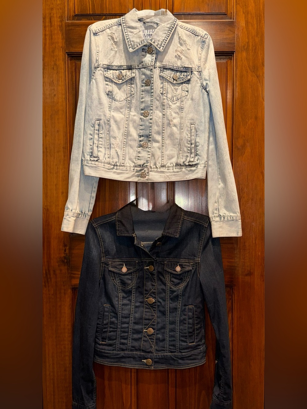 Bundle: Bethany Mota Light-Wash Denim Jacket AND American Eagle Denim Jacket